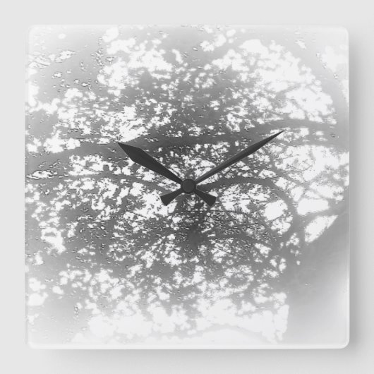 KLOKKUNST EN DESIGN VIERKANTE KLOK (Voorkant)