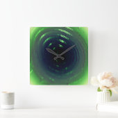 KLOKKUNST EN DESIGN VIERKANTE KLOK (Huis)