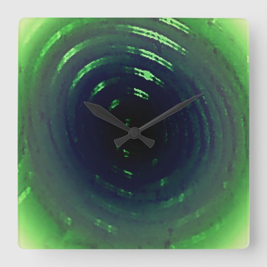 KLOKKUNST EN DESIGN VIERKANTE KLOK (Voorkant)