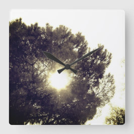 KLOKKUNST EN DESIGN VIERKANTE KLOK