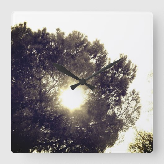 KLOKKUNST EN DESIGN VIERKANTE KLOK (Voorkant)