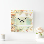 KLOKKUNST EN DESIGN VIERKANTE KLOK (Huis)