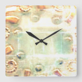 KLOKKUNST EN DESIGN VIERKANTE KLOK (Voorkant)