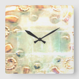 KLOKKUNST EN DESIGN VIERKANTE KLOK