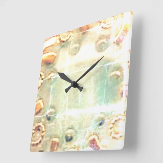 KLOKKUNST EN DESIGN VIERKANTE KLOK (Hoek)