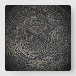 KLOKKUNST EN DESIGN VIERKANTE KLOK