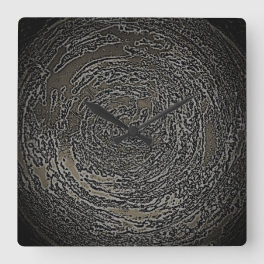 KLOKKUNST EN DESIGN VIERKANTE KLOK (Voorkant)