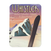 Klokler British Columbia snowboarding poster Magneet (Verticaal)