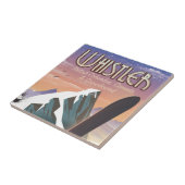 Klokler British Columbia snowboarding poster Tegeltje (Zijkant)