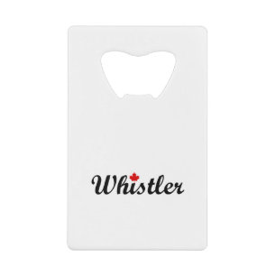 Klokler Canada Script Text Small Maple Leaf Creditkaart Flessenopener
