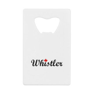 Klokler Canada Script Text Small Maple Leaf Creditkaart Flessenopener