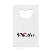 Klokler Canada Script Text Small Maple Leaf Creditkaart Flessenopener (Achterkant)
