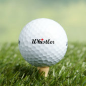 Klokler Canada Script Text Small Maple Leaf Golfballen (Insitu Shirt)