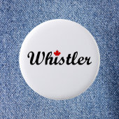 Klokler Canada Script Text Small Maple Leaf Ronde Button 5,7 Cm