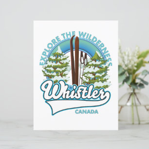 Klokler Canada, verken de wildernis, ski logo