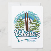 Klokler Canada, verken de wildernis, ski logo (Achterkant)