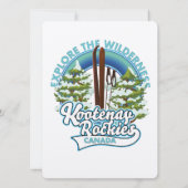Klokler Canada, verken de wildernis, ski logo (Achterkant)
