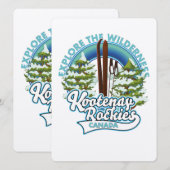 Klokler Canada, verken de wildernis, ski logo (Voorkant / Achterkant)
