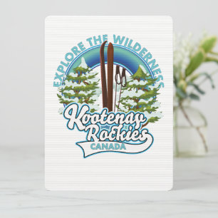 Klokler Canada, verken de wildernis, ski logo