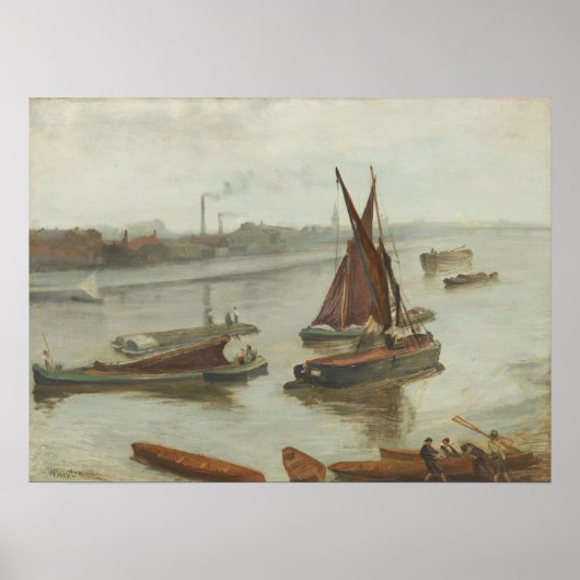 Klokler - Old Battersea Reach Poster (Voorkant)