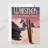 Klokler, Vancouver, Brits Columbia Ski poster Briefkaart (Voorkant / Achterkant)