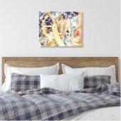 klokmechanisme canvas afdruk (Insitu (Slaapkamer))