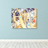 klokmechanisme canvas afdruk (Insitu (Houten vloer))