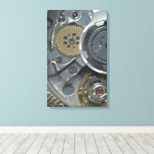 Klokmechanisme Canvas Afdruk (Insitu (Houten vloer))