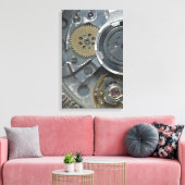 Klokmechanisme Canvas Afdruk (Insitu (Woonkamer))