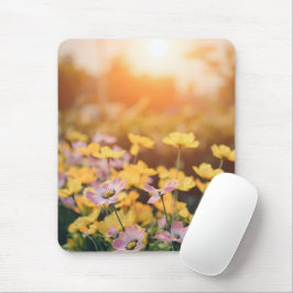 Klokpad met bloemen muismat