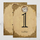 Klokpapier 1e Jubileum Tabelnummer Kaart (Voorkant / Achterkant)