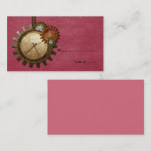 klokplaatkaart, roze plaatskaartje (Voorkant / Achterkant)