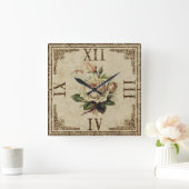 Klokplein  Shabby Kijk naar de aard van het Roos Vierkante Klok (Huis)