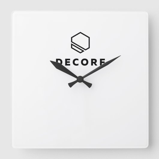 Klokplein voor acrylwand vierkante klok (Voorkant)