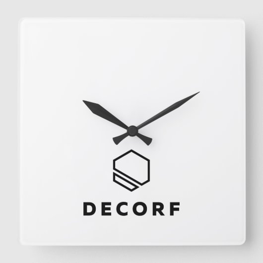 Klokplein voor acrylwand vierkante klok (Voorkant)