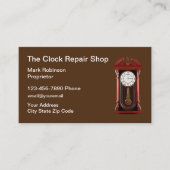 Klokreparatieschop Visitekaartje (Voorkant)