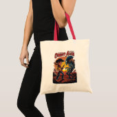 Klokslag bij zonsondergang - Cowboy vs. Alien Tote Bag (Voorkant (product))