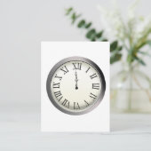 Klokstakingen Midnight New Year Feestdagenkaart (Staand voorkant)