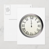 Klokstakingen Midnight New Year Feestdagenkaart (Voorkant / Achterkant)