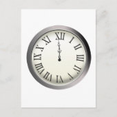 Klokstakingen Midnight New Year Feestdagenkaart (Voorkant)