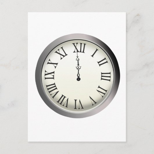 Klokstakingen Midnight New Year Feestdagenkaart (Voorkant)