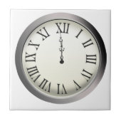 Klokstakingen Midnight New Year Tegeltje (Voorkant)