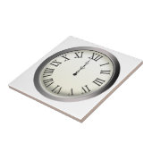 Klokstakingen Midnight New Year Tegeltje (Zijkant)