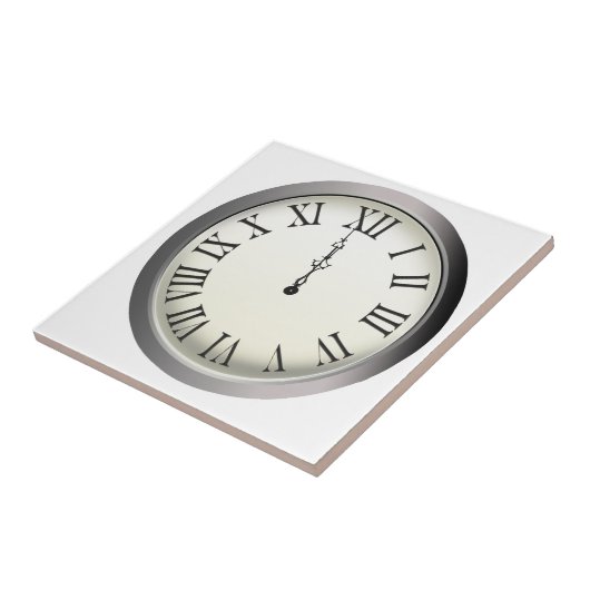 Klokstakingen Midnight New Year Tegeltje (Zijkant)