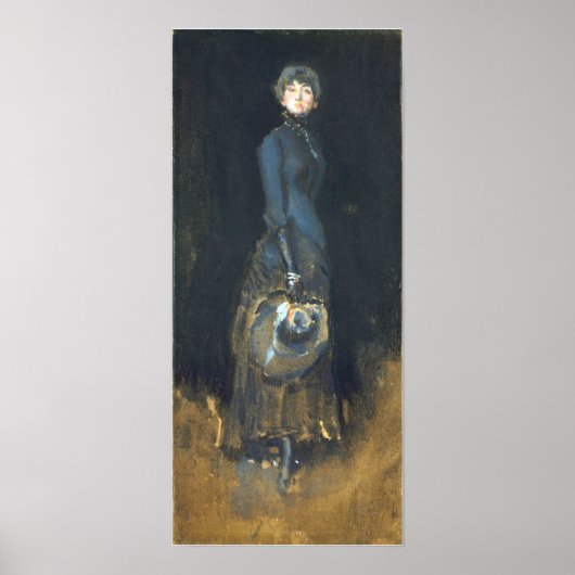 Klokster - Dame in grijs Poster (Voorkant)