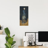 Klokster - Dame in grijs Poster (Thuiskantoor)