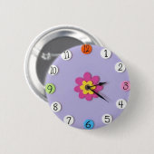 Klokstijl Kinder Buttonnen - "Daisy" Ronde Button 5,7 Cm (Voorkant /achterkant)