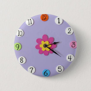 Klokstijl Kinder Buttonnen - "Daisy" Ronde Button 5,7 Cm