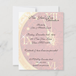 Kloktellingskaarten voor nieuwjaar kaart