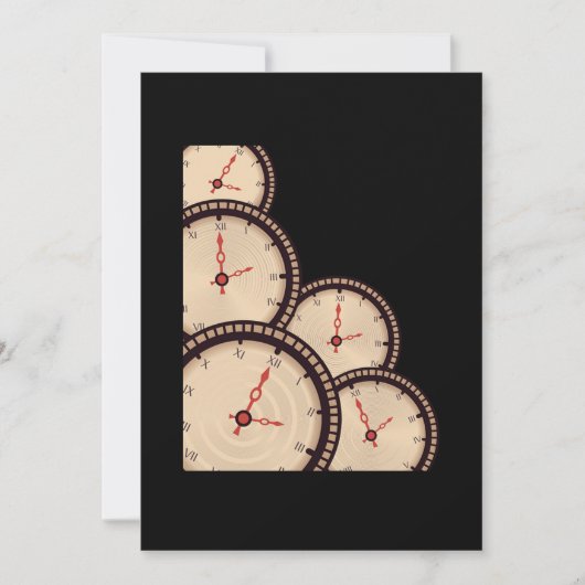 Kloktijd Reizen Kijk uit Wetenschap Fiction Gift Kaart (Voorkant)